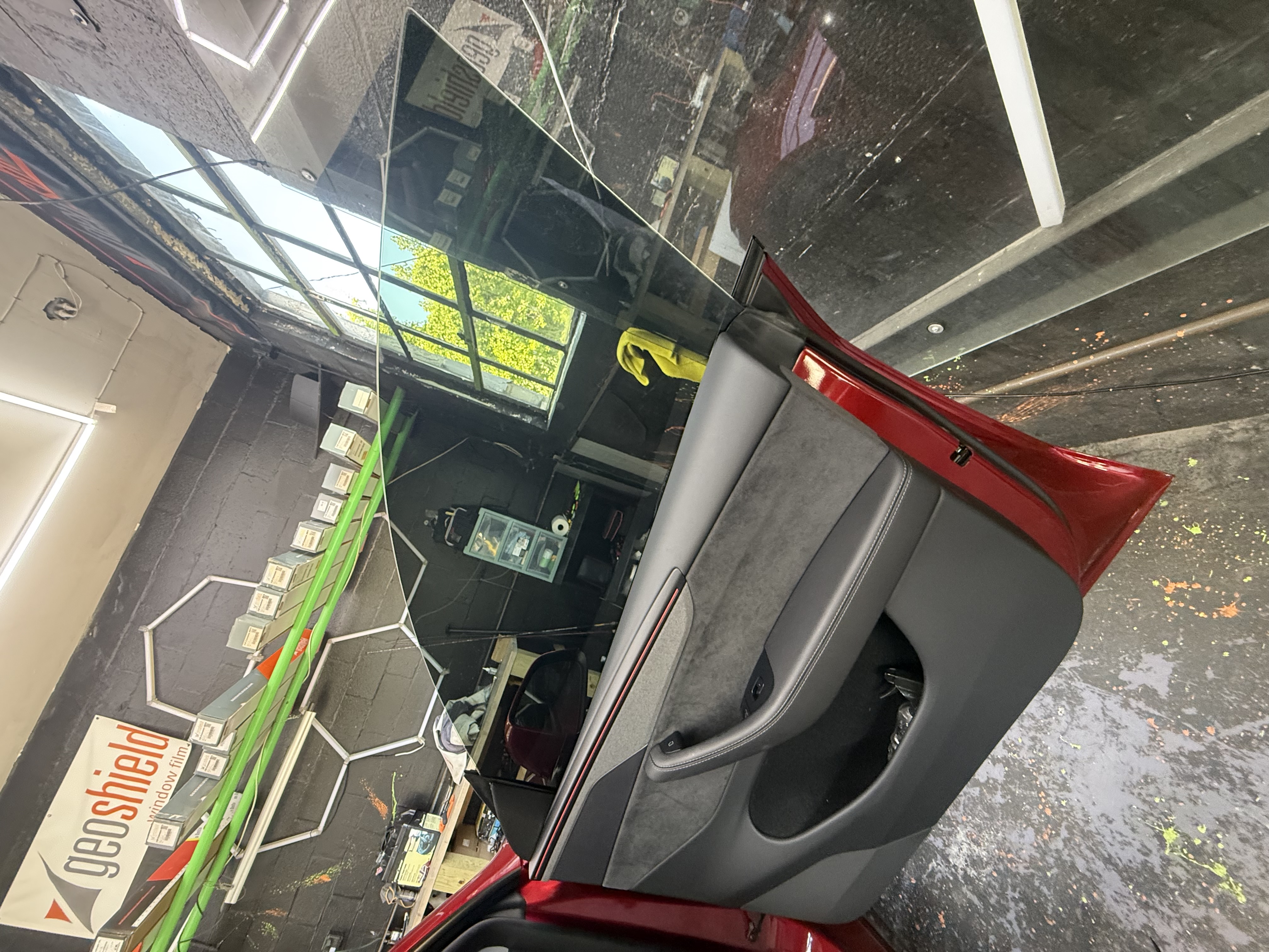 Professional window tinting installation